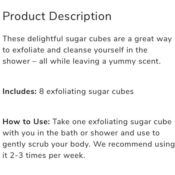 ❤️2/$23❤️ NWT Harper+Ari Exfoliating Cubes in Juice Cleanse - Picture 2 of 5